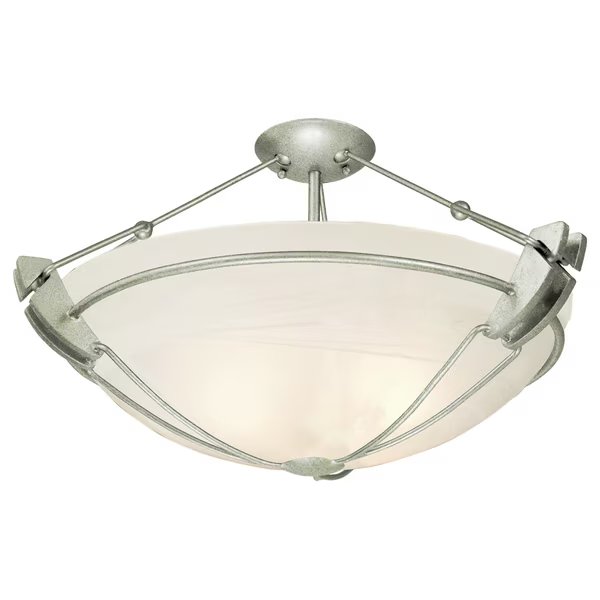 Grande 3 Light 24 Inch Semi Flush, Kalco, Mfr#: 4844FC/ALAB